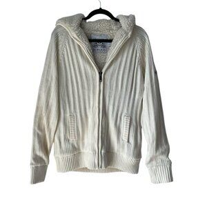 Y2k For Him UK London Thick faux fur Sherpa Sweater Jacket Size L